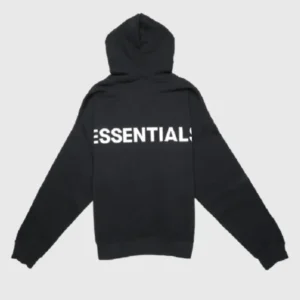 Fear Of God Essentials 3M Logo Pullover Hoodie Black