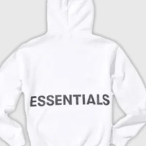 Fear of God Essentials Graphic Pullover Hoodie White