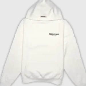 Fear of God Essentials Photo Pullover White Hoodie (FW19)